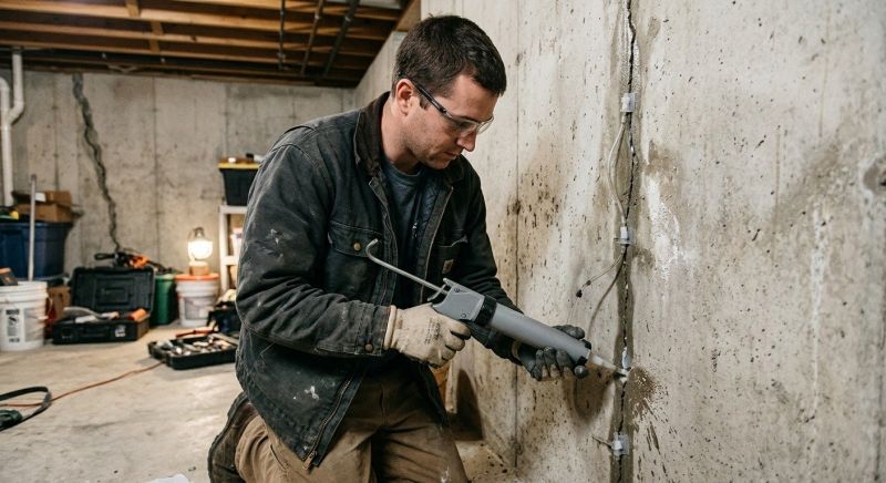 Basement Crack Repair in Montgomery County, MD
