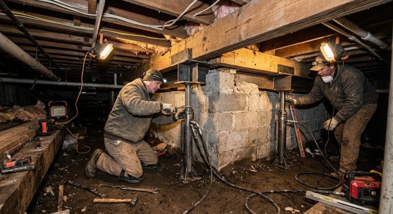 Basement Foundation Repair in Mount Airy, MD