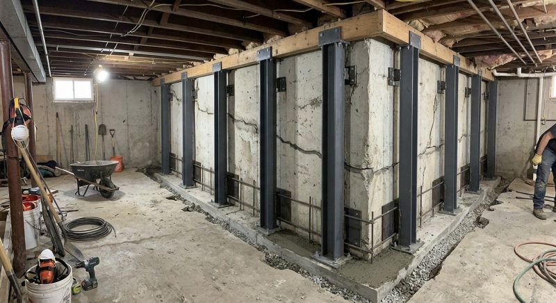 Basement Stabilization in Montgomery County, MD