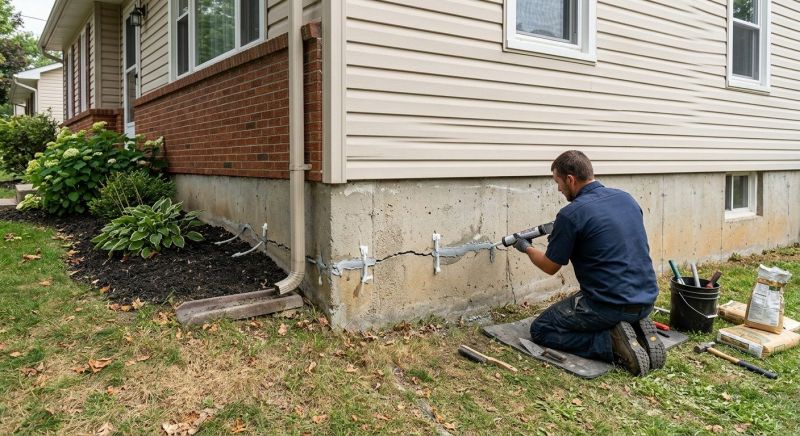 Cracked Foundation Repair in Carroll County, MD