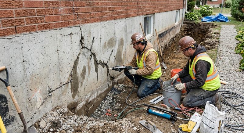 Cracked Foundation Repair in Catonsville, MD
