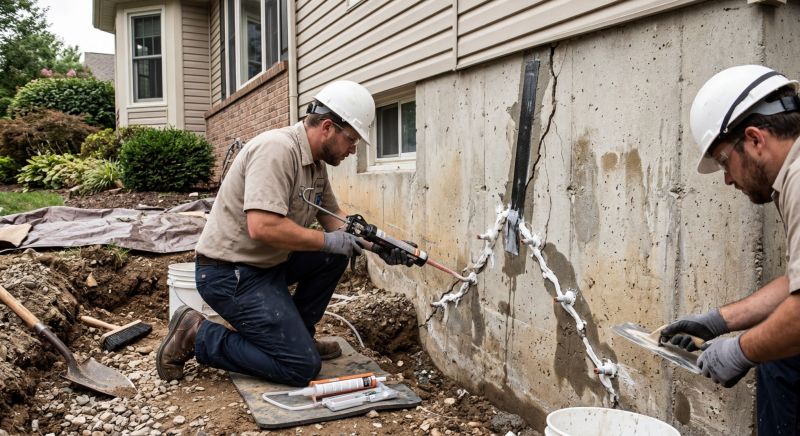 Cracked Foundation Repair in Columbia, MD