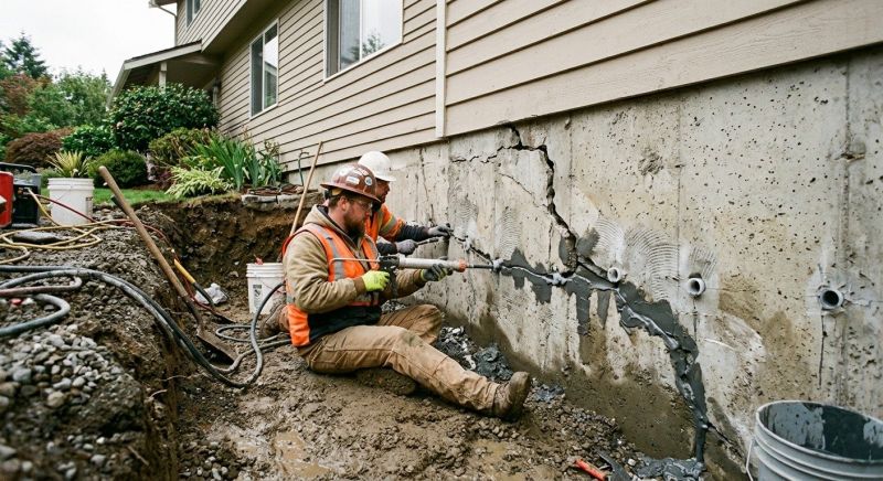 Cracked Foundation Repair in Germantown, MD