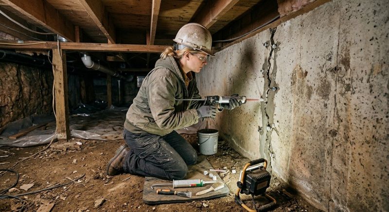 Crawlspace Foundation Repair in Gaithersburg, MD