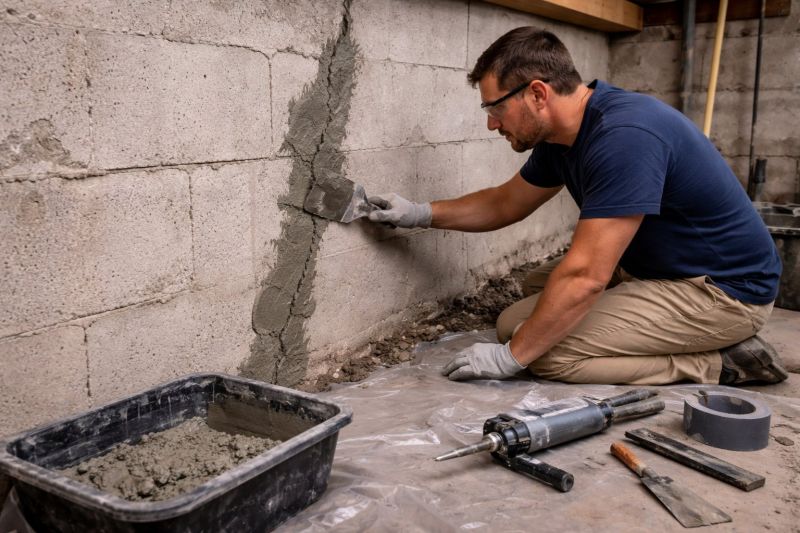 Foundation Crack Repair in Highland, MD