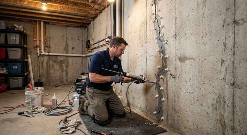 Foundation Crack Sealing in Montgomery County, MD