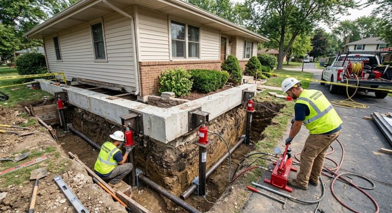 Foundation Jacking in Falls Church, VA