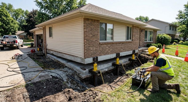 Foundation Lifting in Herndon, VA