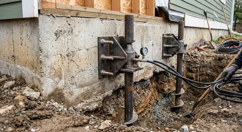 Foundation Pier Leveling in Montgomery County, MD
