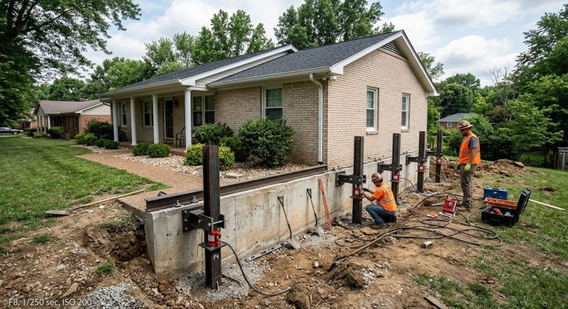 Foundation Pier Leveling in Montgomery County, MD