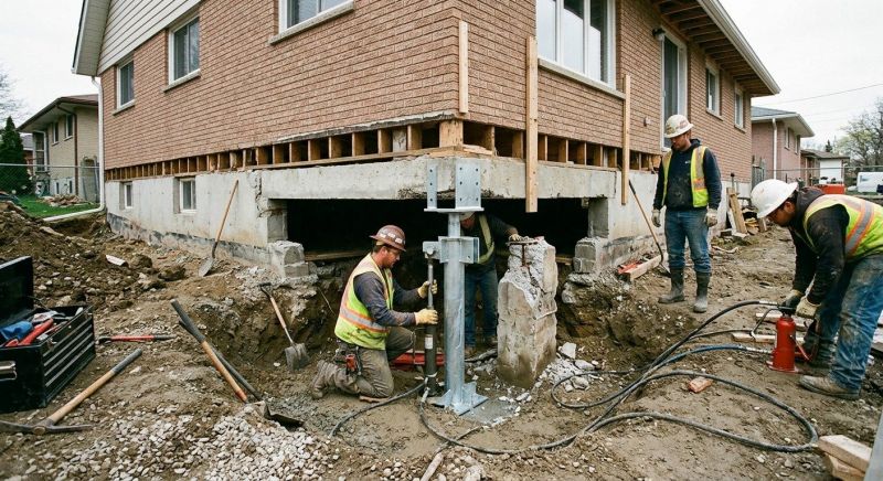 Foundation Pier Repair in Montgomery County, MD