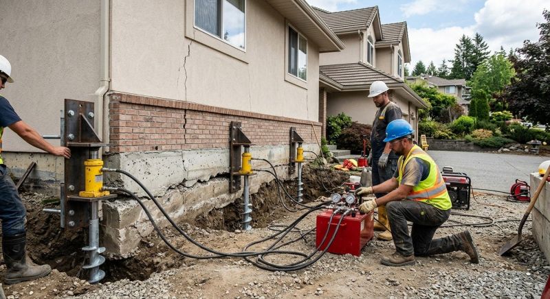 Sinking Foundation Lifting in Montgomery County, MD
