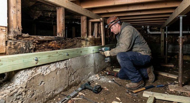 Sinking Foundation Repair in Annandale, VA