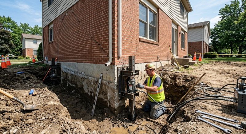 Sinking Foundation Repair in Bethesda, MD
