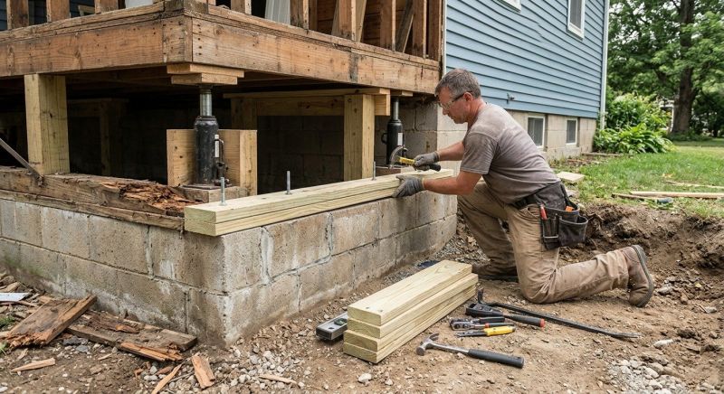 Sinking Foundation Repair in Hanover, MD