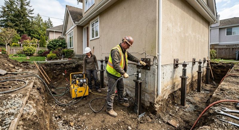 Sinking Foundation Repair in Olney, MD