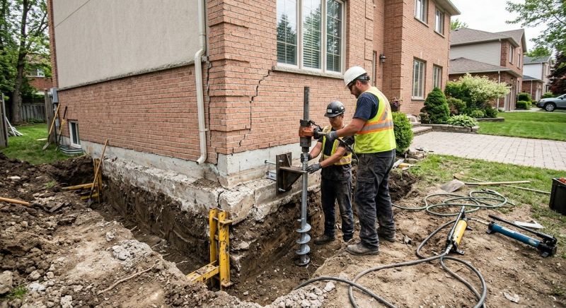Sinking Foundation Repair in Poolesville, MD